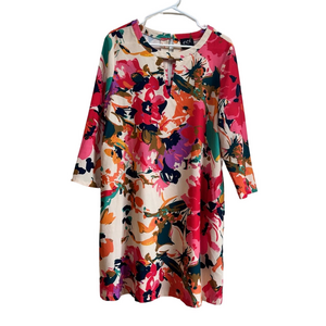 ECI Colorful Long Sleeve Shift Dress
